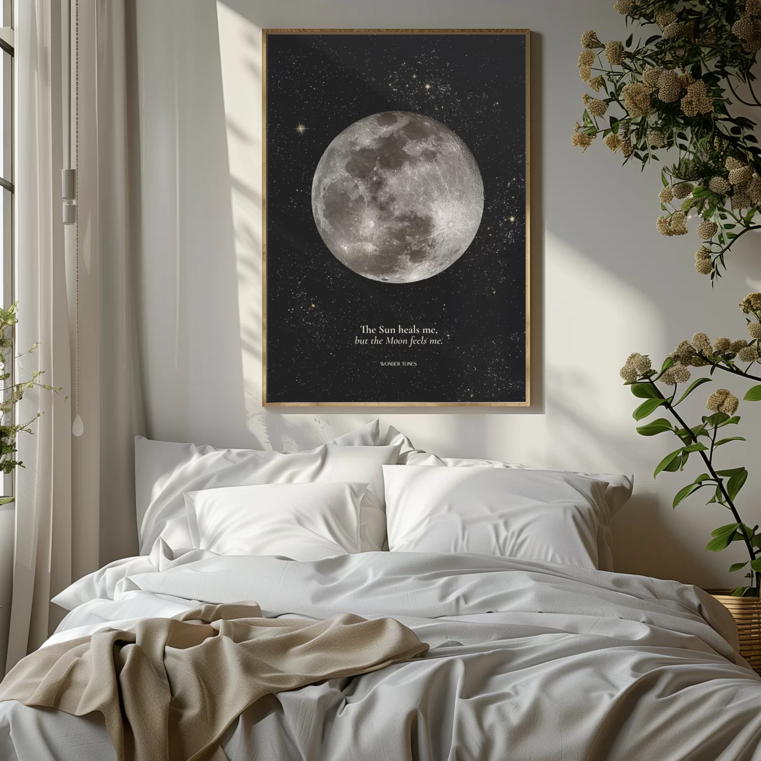 Full Moon Black Plakat 50x70cm