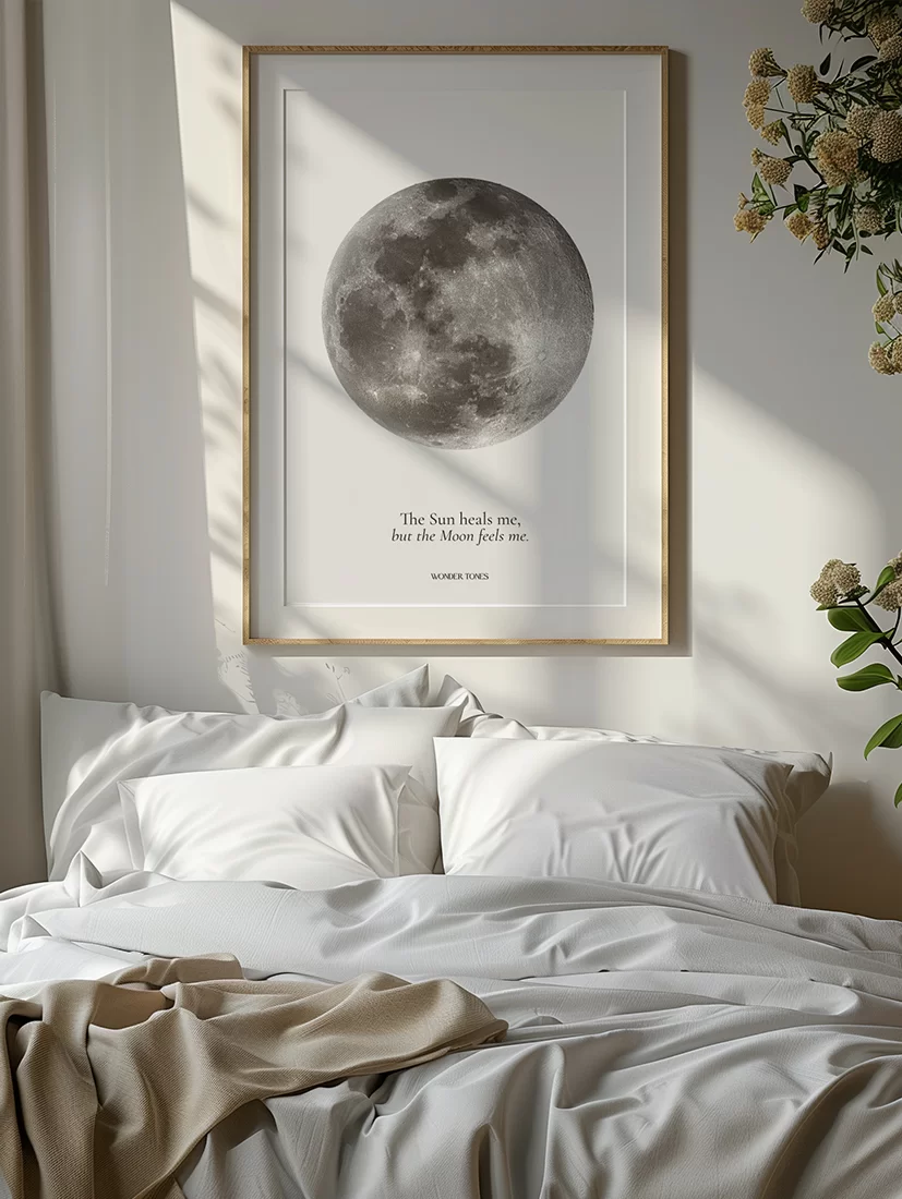 Full Moon Beige Plakat 50x70cm