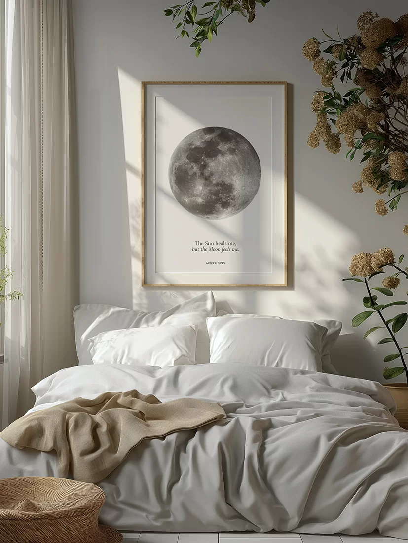 Full Moon Beige Plakat 50x70cm