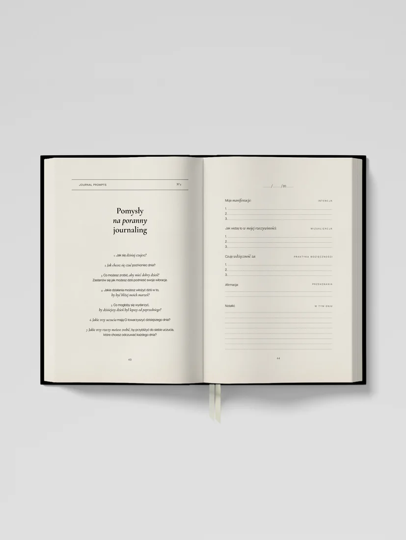 Dziennik Manifestacji z praktyką wdzięczności Gold 