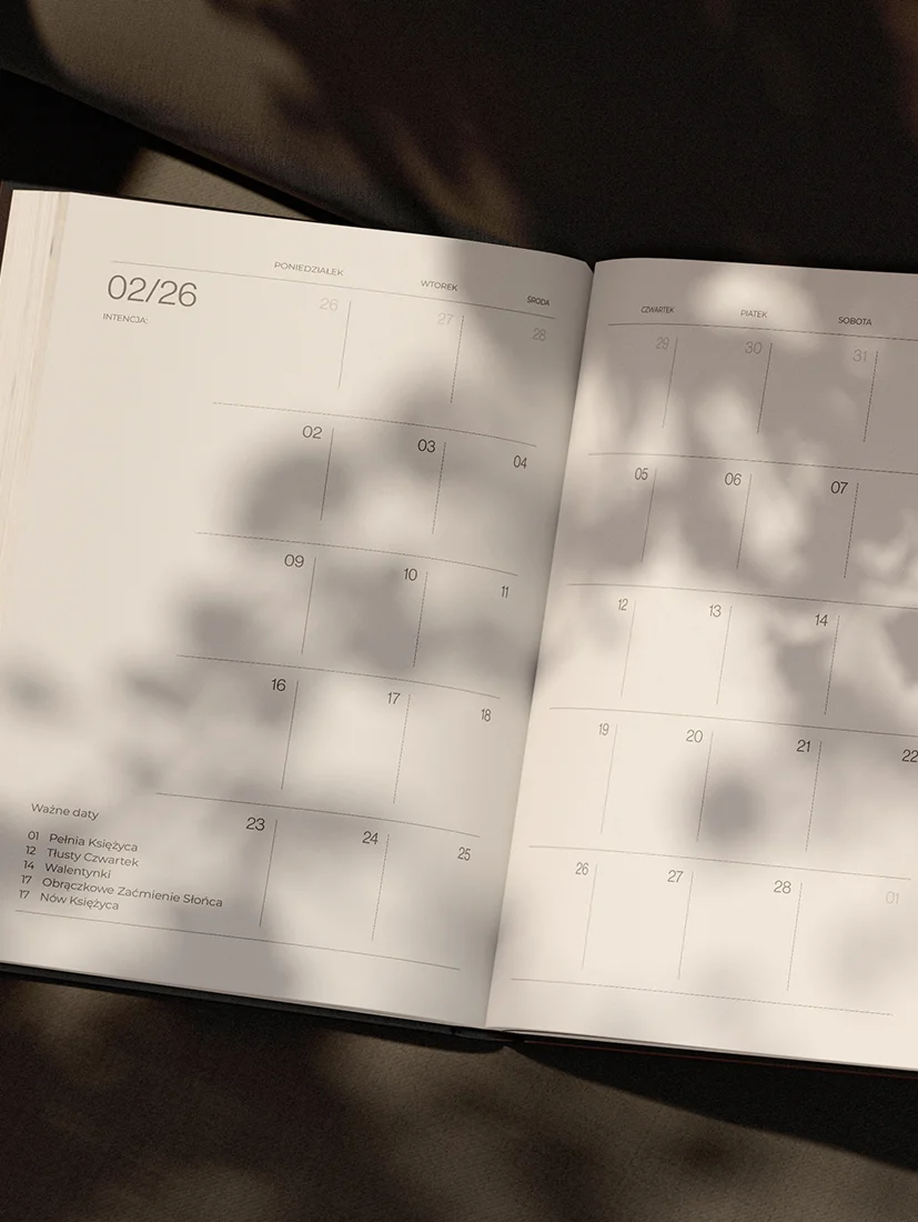 2026 Kalendarz Księżycowy 