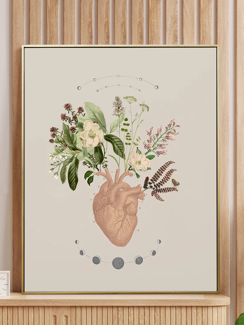Plakat Heart Flowers 30x40cm