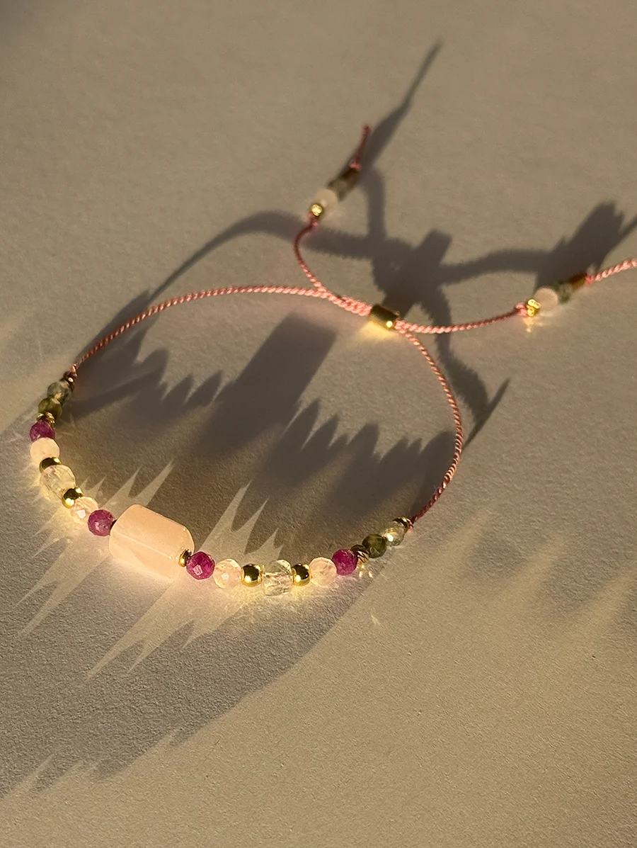 Bransoletka z Kwarcem Różowym