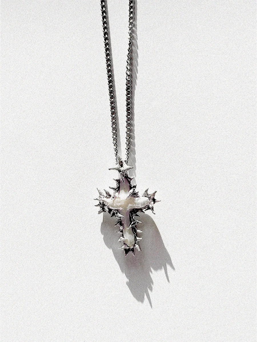 Pearl Cross Naszyjnik
