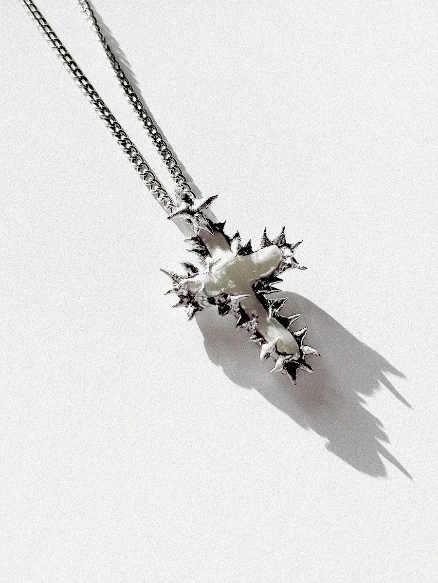 Pearl Cross Naszyjnik