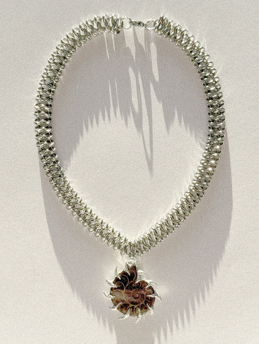 Spiral Shell Nautilus Naszyjnik