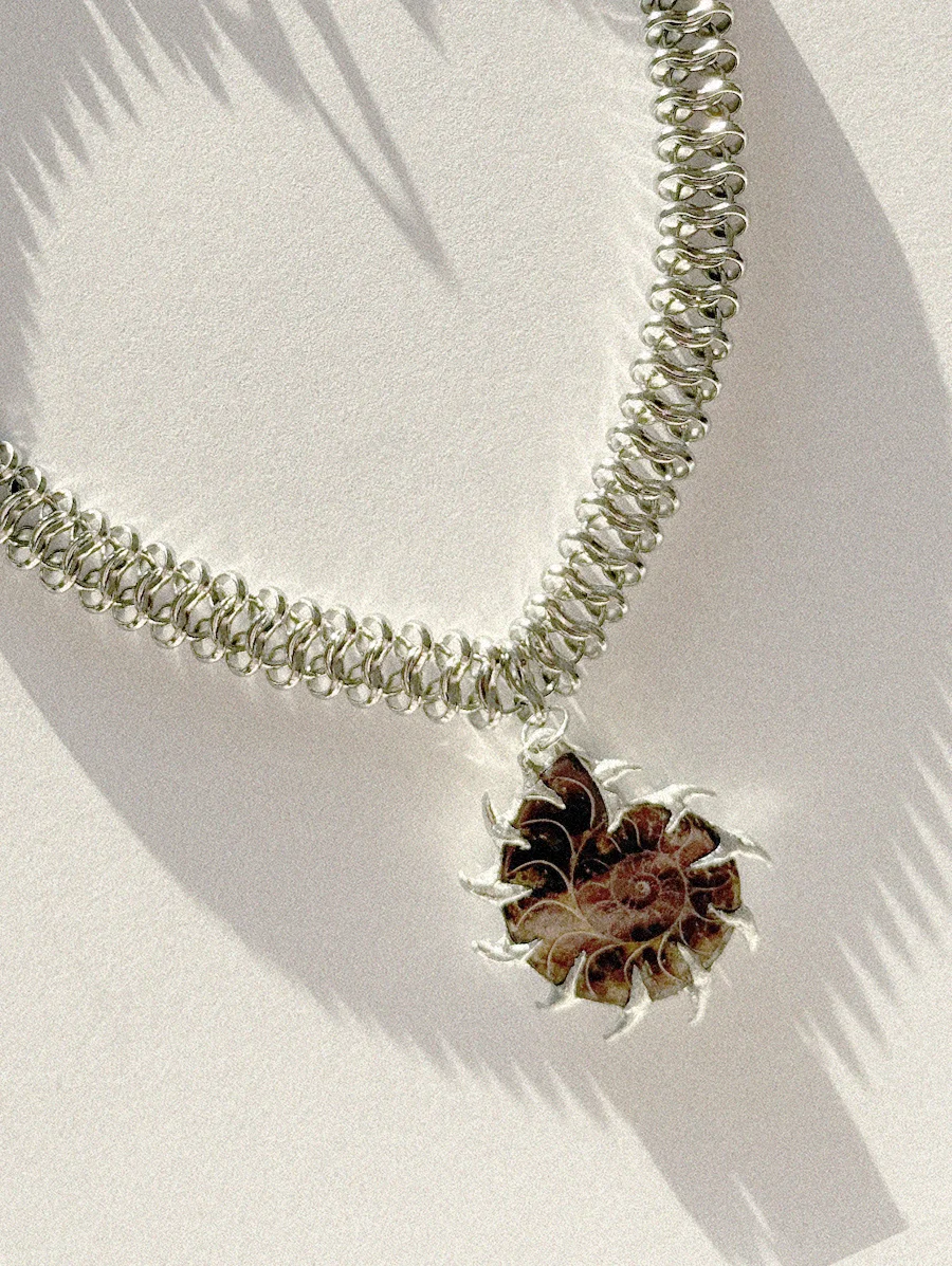 Spiral Shell Nautilus Naszyjnik