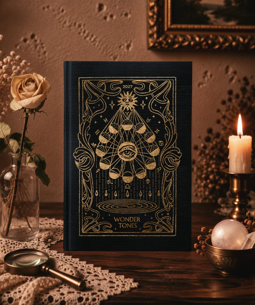 Kalendarz Księżycowy 2027 - CELESTIAL BLACK